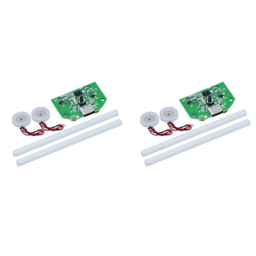 2X Dual Spray Atomization Module USB Luftfuktare Driving Circuit Board Atomization Experimentell Utrustning Ultraljud