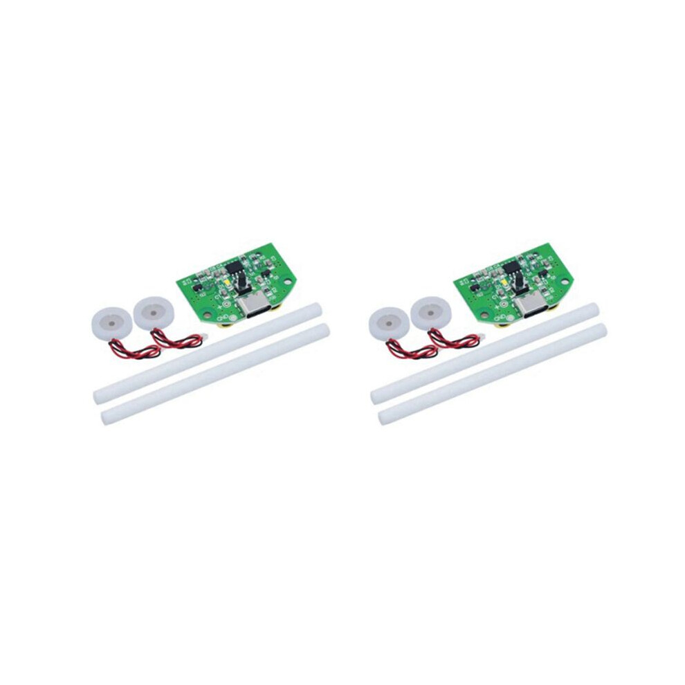 2X Dual Spray Atomization Module Usb Humidifier Driving Circuit Board Atomization Experimental Equipment Ultrasonic Green 6032797413255
