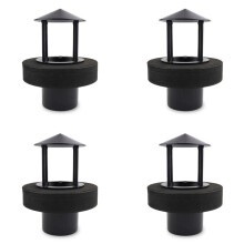 4X Distributeur de Brume Flottant, Humidificateur Ultrasonique, GéNéRateur, NéBuliseur, Fontaine D'Eau, Brumisateur pour  Bassin de Piscine (Noir)