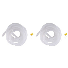 2X Dehumidifier Drain Hose, 13Ft Flexible Drain Hose with Cuttable Rubber Adapter and Connect Clamp, Hose Replacement