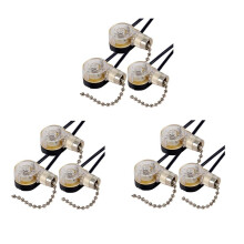 9Pack Ceiling Fan Light  ZE-109 Fan  Ceiling Pull Chain  Replacement (Nickel)