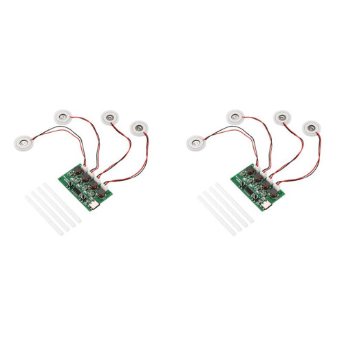 2X DC5V Type-C  Umidificatore Kit DIY Mist Maker e Driver Circuit Board 4 Fogger Atomization Film Atomizer Sheet