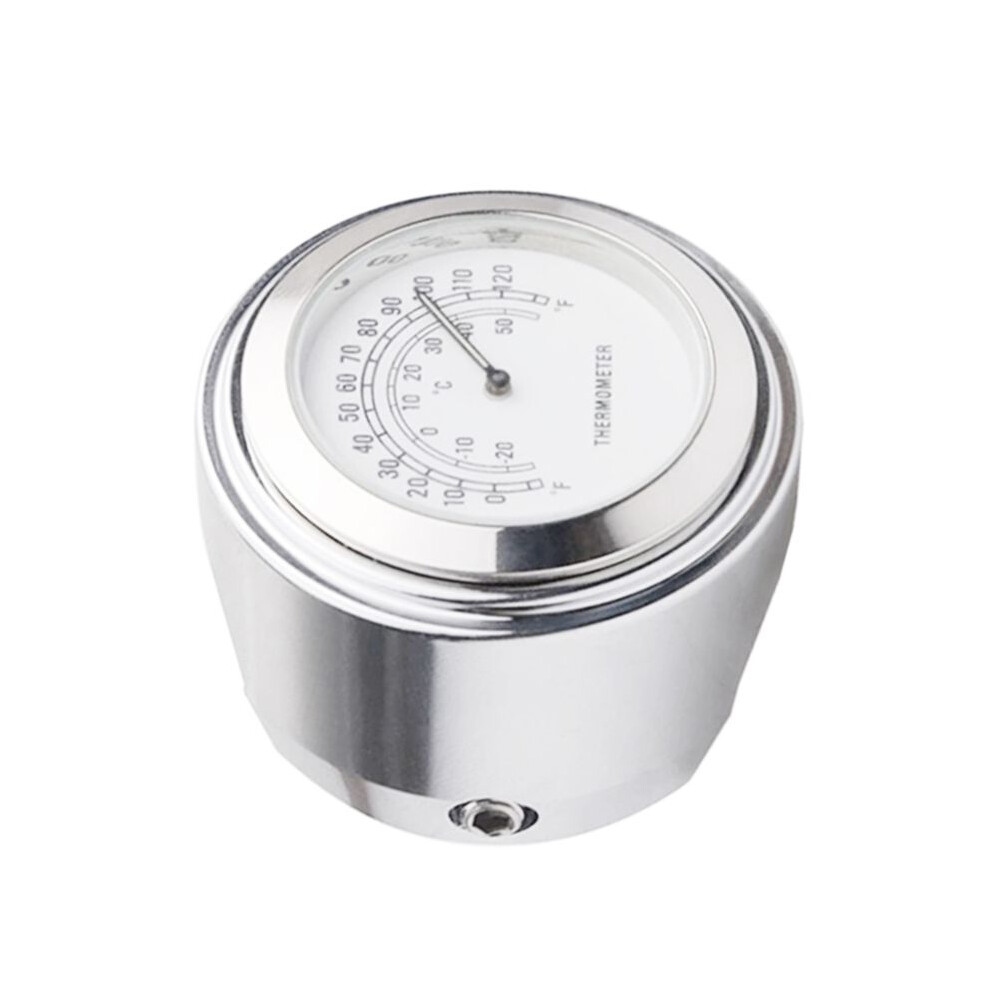 White 22-25Mm Motorcycle Watch Thermometer Temp Gauge Waterproof Moto Styling Accessories Moto Handlebar