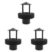 3X Dispensador de NéVoa Flutuante Geradores de Umidificador UltrassôNico Nebulizador Fonte de ÁGua Criador de NéVoa para  Lagoa de Piscina (Preto)