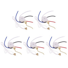 5X Ceiling Fan  Kit 3 Speed 4 Wire, Fan  Zipper Speed Control ,ZE-208S Pull Wire  with Rope Gold