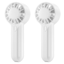 2X Ventilateur Portatif Rechargeable par USB, Petit Ventilateur Portatif à Vitesse pour L'Extérieur, Grand Débit D'Air