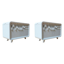2X White Noise Machine Diffuser Air Aroma Diffuser Humidifier with 8 White Noise Adjustable, Night Light