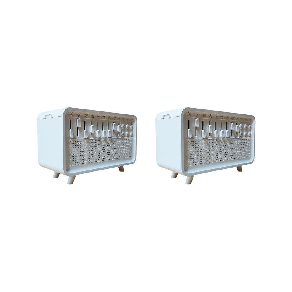 2X Noise Machine Diffuser Air Aroma Diffuser Humidifier With 8 Noise Adjustable, Night White/Light 6032043535939