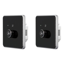 2X Interruttore Ventola WiFi Intelligente Controllo A 5 Velocità Ventilatore da Soffitto UE Interruttori Rotativi/A Manopola Tuya Remote per Alexa