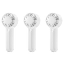 3X Ventilador Portátil Recarregável USB Portátil Ao Ar Livre de Alta Velocidade Fluxo de Ar Portátil Pequeno Ventilador