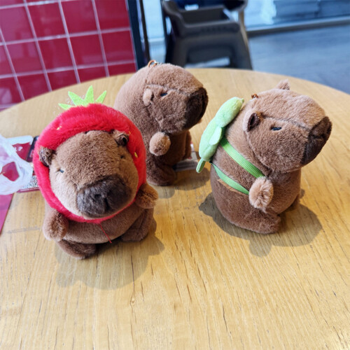 Capybara Plüsch-Schlüsselanhänger Typ 3 - Klein PP-Füllwatte 2