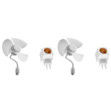 2X E27 Screw-in Universal Fan,3 Blades E27 Thread Base Ceiling Fan,Low Noise Cooling Fan,E27 Thread Ceiling Fan
