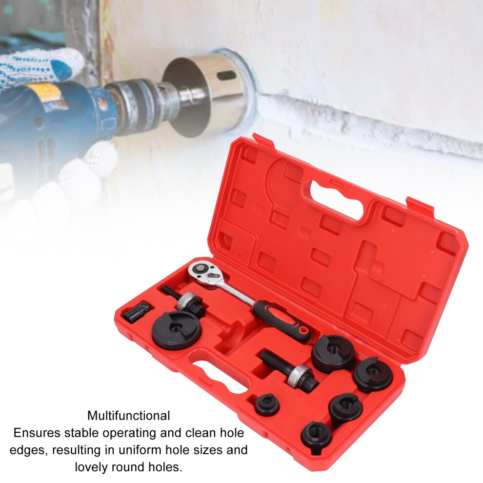 Ratchet Hole Cutter 6 Punch Sizes
