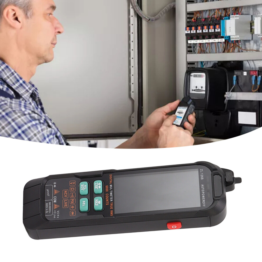 Digital Multimeter Tester 0-600V, 16.2X4.8cm, Backlit Screen 8781389654603