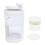 Râpe à glace manuelle 40Cr13 gobelet transparent 7x6.8x9 cm 3