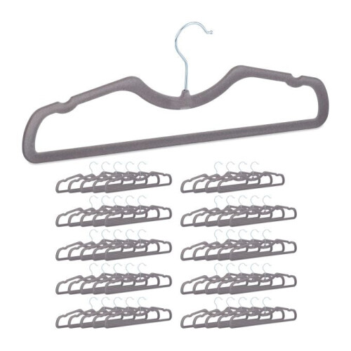 Conjunto de 50 cabides flocados