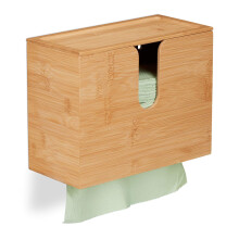 Papirhåndkledispenser Bambus Med lokk