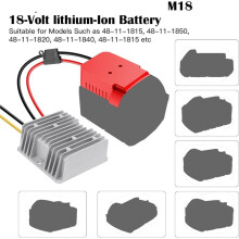 18v to 12v Step Down Converter,for M18 Battery Adapter, 12V 20A 240W Buck Converte,Multifunctional Design