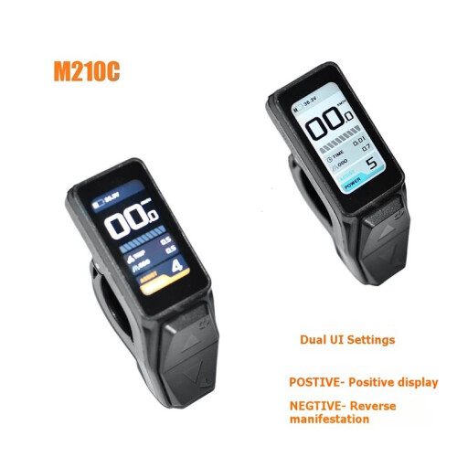 Display M210C  para Bicicleta Elétrica, Peça para Bicicleta Elétrica 36-58V, Protocolo Nº 2, Tela LCD de 1,6 Polegadas À Prova D'Água 2