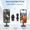 Wireless Lavalier Microphone System, 2 Channel, Omnidirectional, USB,RF  for DSLR, Cameras, Live Streaming Vlog 8