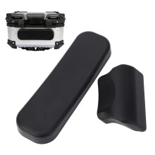 Universal Motorcycle Top Box Backrest Pad 22L-32L PU Leather Sticker