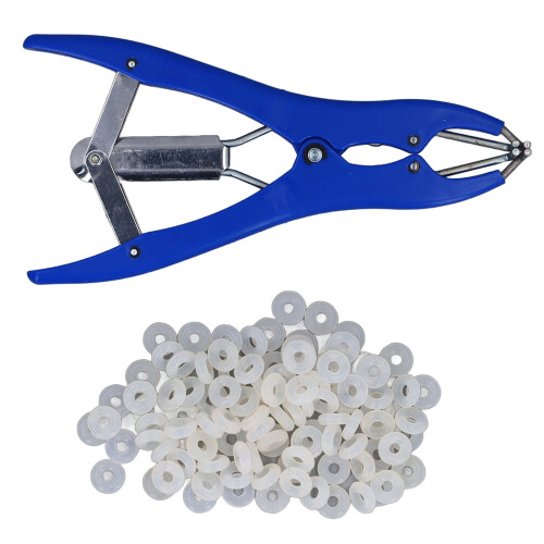 Vieh-Expander-Zange - 100 Ringe, Blau 1