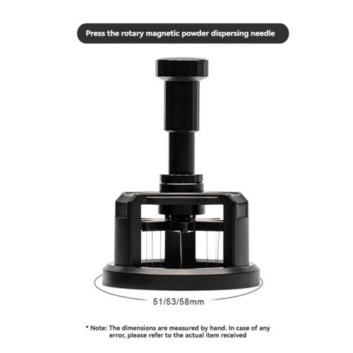 WDT Tool Espresso Coffee Stirrer Distributor Adjustable Depth Espresso Stirrer Tool Rotary Coffee Powder Tool 58mm 2