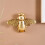 1PC, A Golden Bee-Shaped Wall Decoration  Wall Hanging 2