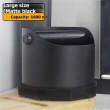 Contenitore per Fondi di Caffè Espresso, Contenitore per Fondi di Caffè da 1600 Ml, Contenitore per Fondi di Caffè In Acciaio Inossidabile,