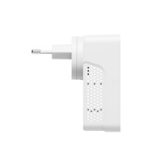 9 in 1 Air Quality Detector CO/GAS/SMOKE/HCHO/TVOC/PM2.5/PM10/Temperature/Humidity Air Quality Monitor EU PLUG White