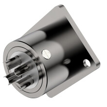 Viborg Pure Copper Gold Panel Mount Socket 3pin Male Female XLR Speaker Panel Mount Headphone AMP DIY CM203R