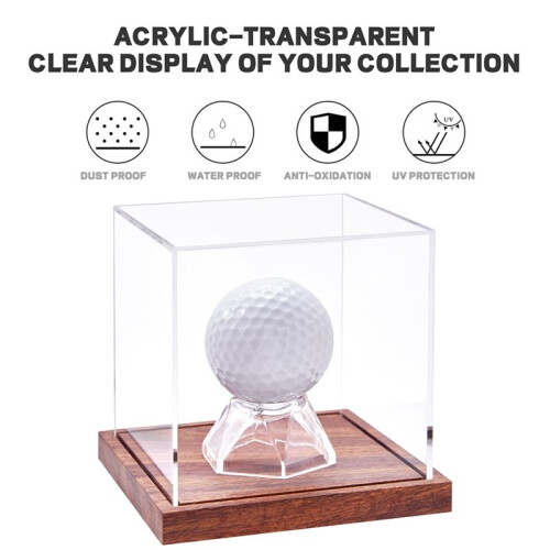 Clear Acrylic   Display Case Multipurpose Transparent Storage Box for Baseball Collections 2