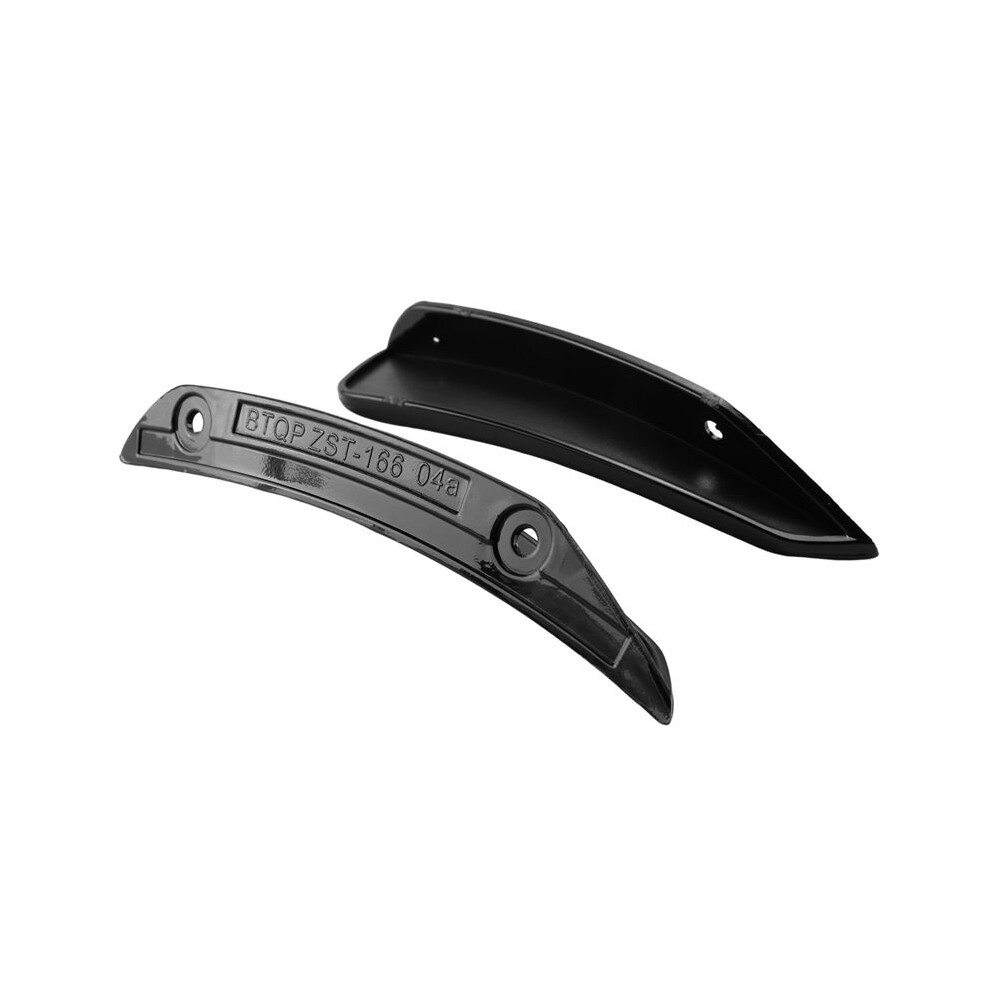 4Pcs Front Bumper Side Air Splitter Spoiler For W176 A180 A200 A220 A250 Amg A45 A Class 2016-2018 Black 4712372664358