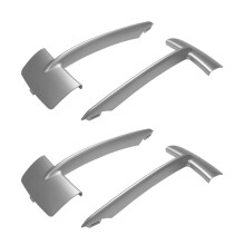 2 Paio Anteriore Sinistro Destro Paraurti Griglia Griglia Trim Paraurti Griglia Inferiore Coperchio Copertura 1117303113,51117303114 per  X5 F15
