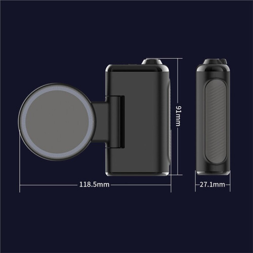 Magnetic Smartphone Handle Grip with Detachable  Remote for Fill Light Anti-Shake Selfie Handle 2