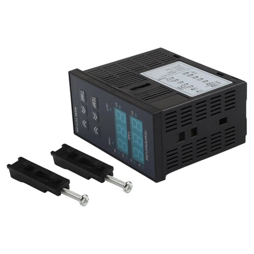 Digital Temperature Controller with Timer for Heat Press Machine, PID Control Model BEM-TCT-4B Solid State Output 2
