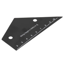 Edelstahl-Gitarrensaiten-String-Action-Messgerät mit schwarzer Beschichtung für E-Bass, Akustikgitarre