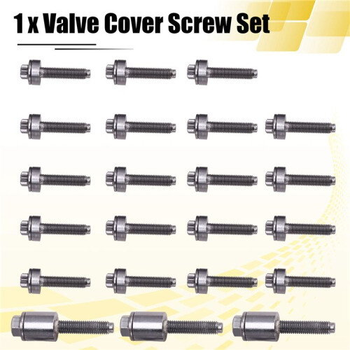 22Pcs/Set Ensemble de Vis de Couvercle de Soupape en Aluminium pour  E60 E61 E90 E91 Z4 11120409288 1