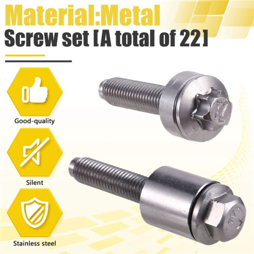 22Pcs/Set Ensemble de Vis de Couvercle de Soupape en Aluminium pour  E60 E61 E90 E91 Z4 11120409288 2