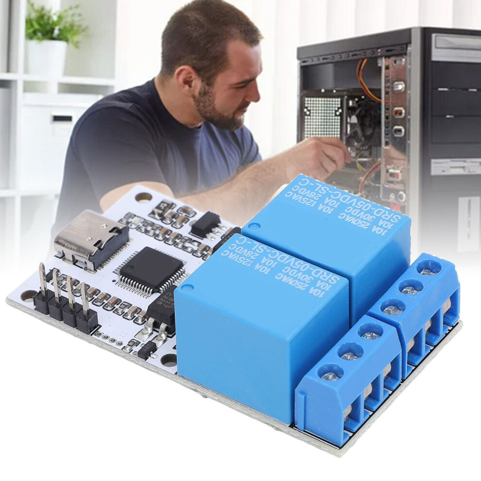 2-Channel 5V Usb Relay With Optocoupler 7806371601746