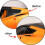 Car Rear Side Window Louvers for  Corvette C7 2014-2019 Triangular Window Glass Blinds (Bright Black) 3