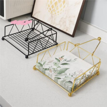 Porte-Serviettes Carré en Métal Rustique pour la Cuisine, la Maison, les Restaurants et les Cafés - Porte-Serviettes Décoratif de Table