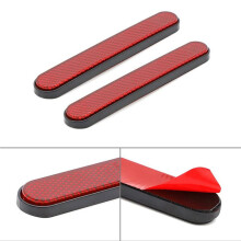 4x Motorcycle Front Fork Reflector Sticker Lower Legs Slider Safety Warning for Softail Sportster 883 1200  Red