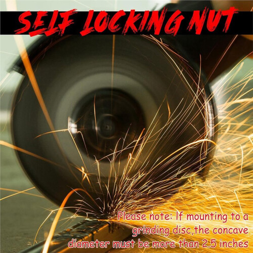 4-Pack 5/8-11 Thread Angle Grinder Flange Nut, Tool-Free Quick Change, Compatible with Most Grinders 1