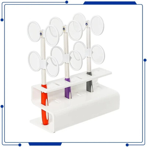 Supporto per Flipper Ottico Oftalmico. Contiene 6 Flipper (Non Inclusi). Supporto per Rack di Stoccaggio B 1
