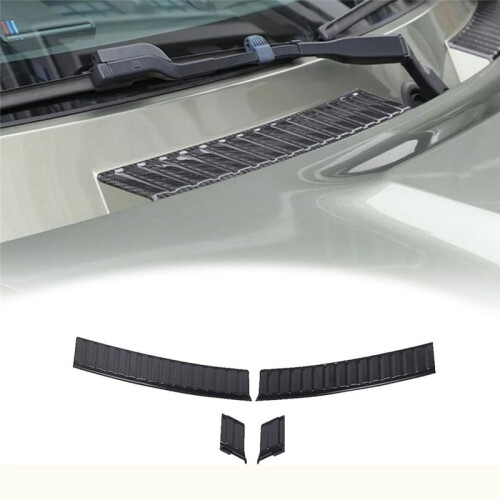 Carbon Fiber Front Windshield Rain Gutter Panel Cover Trim for   2020-2025 Exterior Accessories 2