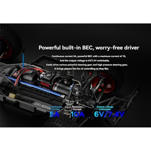 3652 4000KV Motor 2-3S Waterproof Brushless Speed Controller for 1/10 RC Car 2