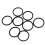 Spacer for Bafang BBSHD Bottom Bracket Fitting (24 Pieces/6 Set) 2.5mm/Pcs Bottom Bracket Length Conversion Tool 10