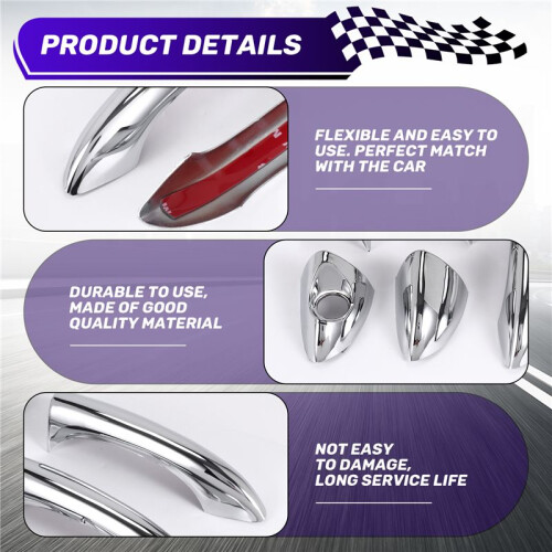 Auto Triple Chrome TüR Griff Abdeckung Trimm Fit für  X5 E53 2000-2006 2