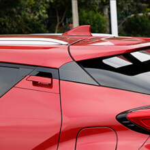 Car Carbon Fiber Color Rear Window Spoiler Triple-cornered Cover for C-HR CHR 2016-2018